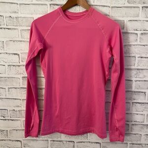 Women’s Nike Pro Combat crew neck long sleeve compression fleece lined shirt Sm